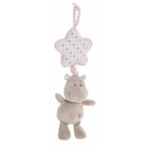 Bamse rangle Flodhest 35 cm Pink