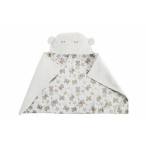 T�ppe til Baby Vendbar Med h�tte 90 x 66 cm osos