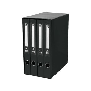 Ringbind Liderpapel MD42 Sort Medium 4 enheder