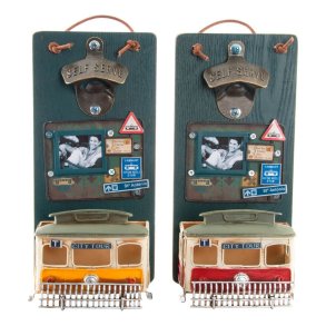 Oplukker DKD Home Decor Self Serve Tr Metal (2 pcs) (26 x 12 x 9 cm)