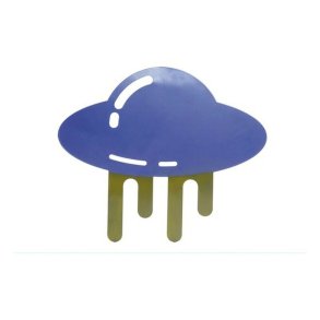 Vgdekoration DKD Home Decor Grn Gr Metal 35 x 2 x 30 cm