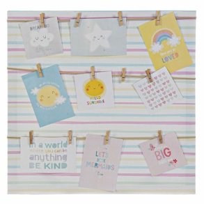 Fotoramme DKD Home Decor Sunshine Multifarvet Lrred Baby 50 x 2 x 50 cm