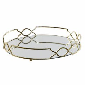 Snack bakke DKD Home Decor Spejl Metal (30 x 30 x 5 cm)