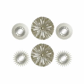 St med Spejle DKD Home Decor Vg polypropylen Gylden Spejl (2 pcs) (35 x 3.5 x 35 cm)