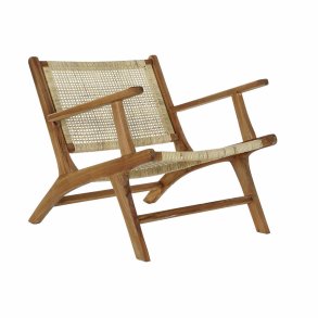 Lnestol DKD Home Decor MB-182316 Natur Lys brun Teak 69 x 78 x 68 cm
