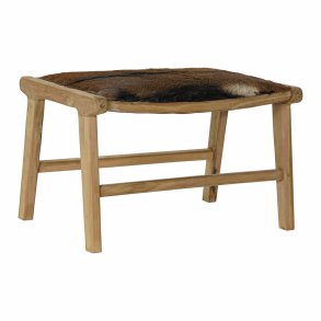 Stol DKD Home Decor 8424001823215 Brun Multifarvet Natur Teak 65 x 47 x 42 cm