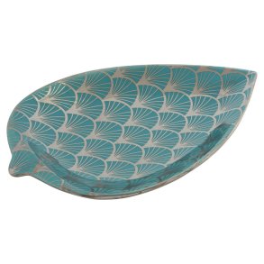 Borddekoration DKD Home Decor Turkisbl Porceln 27,5 x 16 x 3 cm