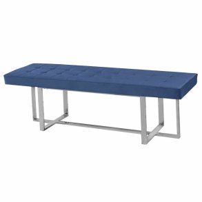 Stol DKD Home Decor   Bl Polyester Stl (150 x 45 x 45 cm)