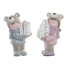 Julepynt DKD Home Decor Harpiks Drenge (25 x 16 x 38 cm) (2 enheder)