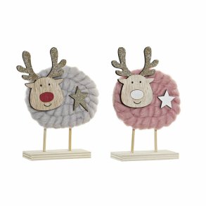 Julepynt DKD Home Decor Polyester Tr (2 pcs) (10 x 4 x 16 cm)