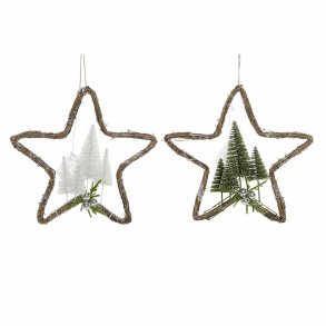 Julepynt DKD Home Decor Spanskrr (2 pcs) (43 x 10 x 43 cm)