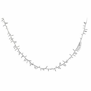 LED guirlande DKD Home Decor Hvid PVC (1000 x 3 x 3 cm)