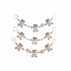 Bamse DKD Home Decor Hvid Himmelbl Lyserd Metal Brns Bjrn 30 x 40 cm 68 x 6 x 9 cm (3 Dele)