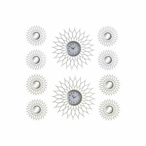 Ur DKD Home Decor Slv Champagne polypropylen Spejl (5 pcs) (2 pcs)