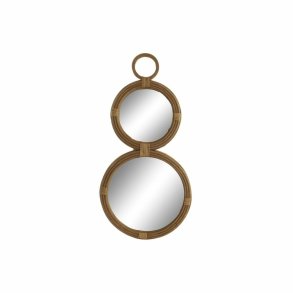 Vgspejl DKD Home Decor 41 x 2 x 83 cm Krystal Natur Brun Tropisk