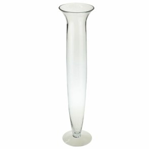 Vase DKD Home Decor Krystal Gennemsigtig (14 x 14 x 60 cm)