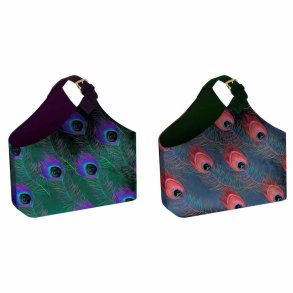 Tidsskriftholder DKD Home Decor Polyester (2 pcs) (45 x 20 x 40 cm)