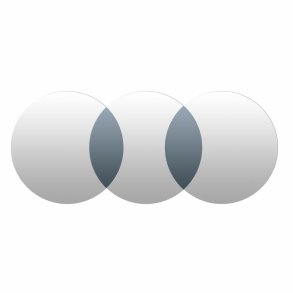 Vgspejl DKD Home Decor Sort Moderne Cirkler 118,5 x 2 x 50 cm