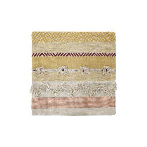 Pudebetrk DKD Home Decor Multifarvet Frynse Boho (60 x 60 x 2 cm)