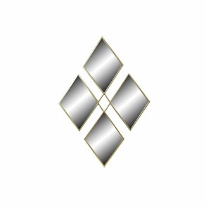 Vgspejl DKD Home Decor Gylden Romber 63 x 2 x 90 cm