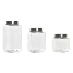 St med 3 Dser DKD Home Decor 750 ml 8,5 x 8,5 x 18 cm