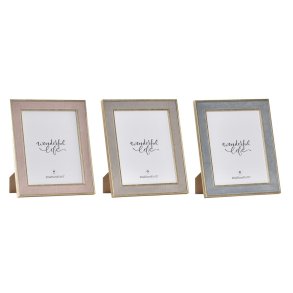 Fotoramme DKD Home Decor Krystal Tr MDF (26 x 2 x 31 cm) (3 enheder)