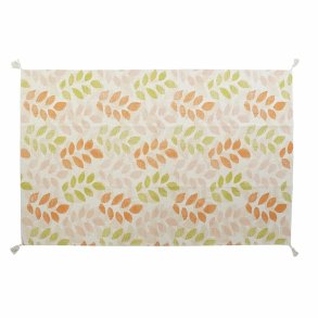 Tppe DKD Home Decor Beige Multifarvet Blad af en plante (160 x 230 x 1 cm)