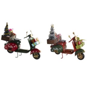 Julepynt DKD Home Decor Motorcykel Metal (17,5 x 7 x 15,5 cm) (2 enheder)