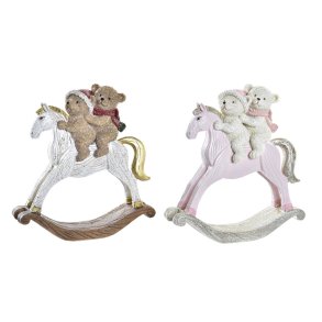 Julepynt DKD Home Decor Harpiks (14 x 4,5 x 15 cm) (2 enheder)