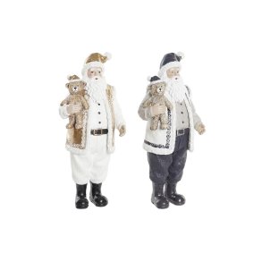 Julepynt DKD Home Decor Harpiks Julemanden (12 x 9 x 27 cm) (2 enheder)