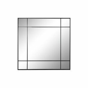 V�gspejl DKD Home Decor Sort Krystal Jern 90 x 3 x 90 cm