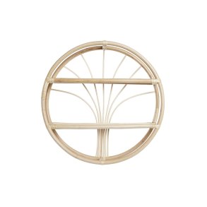 Hylder DKD Home Decor Vg Natur Spanskrr 2 Hylder (60 x 14 x 60 cm)