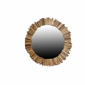 Vgspejl DKD Home Decor Natur Rejsekufferter Alpino 112 x 4 x 112 cm 125 x 4 x 125 cm 128 x 4 x 128 cm