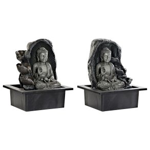 Have springvand DKD Home Decor 21 x 17,5 x 25 cm Buddha Harpiks Orientalsk (2 enheder)
