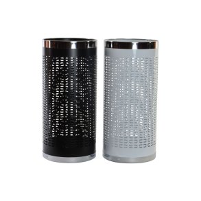 Paraplystativ DKD Home Decor 23 x 50 cm Hvid Sort Stl 23 x 23 x 50 cm (2 enheder)