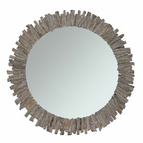 Vgspejl DKD Home Decor Gran Krystal 60 x 4 x 60 cm Hvid Alpino Rejsekufferter