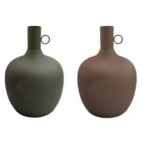 Vase DKD Home Decor Aluminium Urban (27 x 27 x 43 cm) (2 enheder)