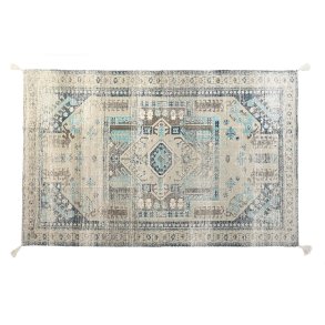 Tppe DKD Home Decor ldet overflade Bl Bomuld Araber (120 x 180 x 1 cm)