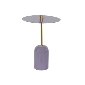 Sofabord DKD Home Decor Lder Jern Lakeret (40 x 40 x 56 cm)