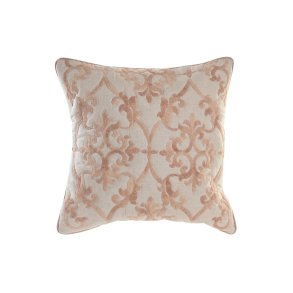 Pude DKD Home Decor 50 x 15 x 50 cm Beige Pink Aluminium Traditionel 50 x 1 x 50 cm