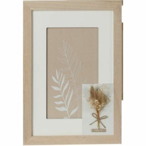Fotoramme DKD Home Decor Krystal Natur Shabby Chic (15 x 1 x 20 cm) (22 x 1 x 27 cm)