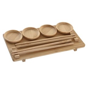 Sushi-s�t DKD Home Decor 24 x 0,5 x 0,5 cm Natur Orientalsk