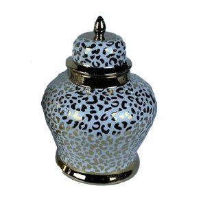 Tromme DKD Home Decor Porceln Gylden Hvid Kolonistil (22 x 22 x 30 cm)