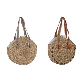 Skuldertaske DKD Home Decor 41 x 10 x 66 cm Brun Orange Grn Havgrs (2 enheder)