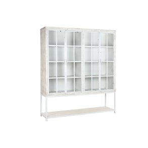 Hylder DKD Home Decor Hvid Sort Metal Mangotr 170 x 45 x 200 cm