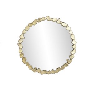 Vgspejl DKD Home Decor Gylden 86 x 3 x 86 cm 84 x 4 x 84 cm Vintage