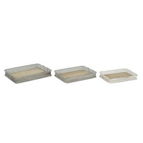 Bakkes�t DKD Home Decor 53 x 38 x 8 cm Metal Multifarvet (3 enheder)