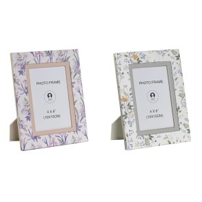 Hndtasker til damer DKD Home Decor Hvid Gr Syren Lyserd 16,5 x 2 x 21,5 cm (2 enheder)