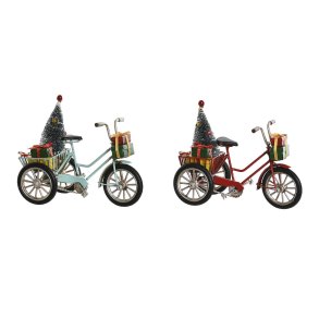 Julepynt DKD Home Decor Rd Himmelbl 16 x 8 x 12,5 cm (2 enheder)