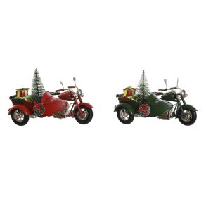 Julepynt DKD Home Decor R�d Gr�n 19 x 14 x 13 cm (2 enheder)